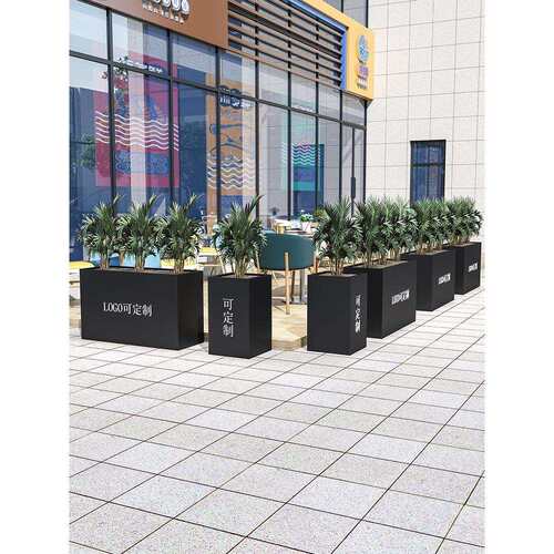 户外不锈钢铁艺镀锌板花箱种植箱室外摆隔断围栏广场庭院花坛花槽