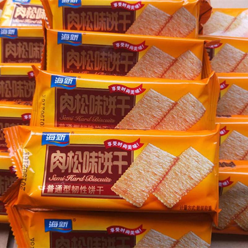 海新肉松味饼干 韧性饼干5斤装独立小包装早餐零食点心福建香脆饼
