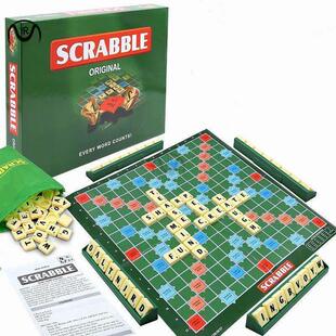 Game Jigsaw Words Scrabble Table Puzzles Spelling Kids Board