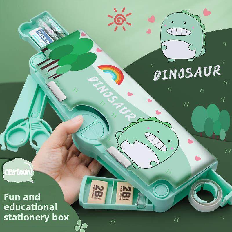 男孩女孩全自动多功能文具盒儿童铅笔盒小学生用创意网红笔袋三年