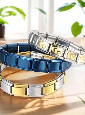 Italian Charm Bracelets DIY Basic Chain Stainless Steel Bang