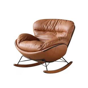 家用客厅摇摇椅现代简约舒适皮布艺单人沙发椅休闲家具