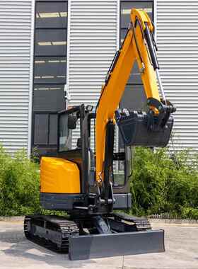 海拓工厂HT5带小建型工程挖掘机 屋造履开山HT08微型铺路小钩房机