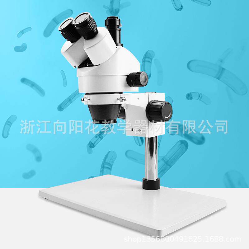 连续变倍体视显微镜SZM45-T17-45X大底座无光源三目工业显微镜