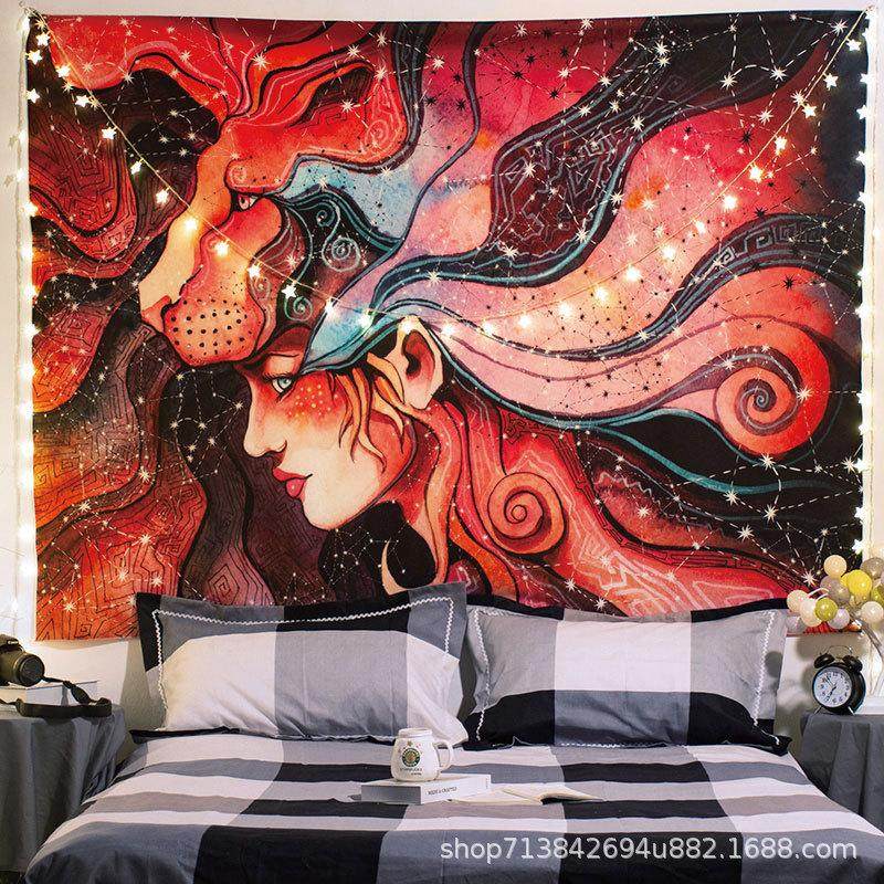 背景布ins风挂布壁纸卧室宿舍房间改造布置床头画布海报装饰墙布,居家布艺,挂毯/壁毯,淘宝优惠券,粉丝福利购,淘宝优惠卷