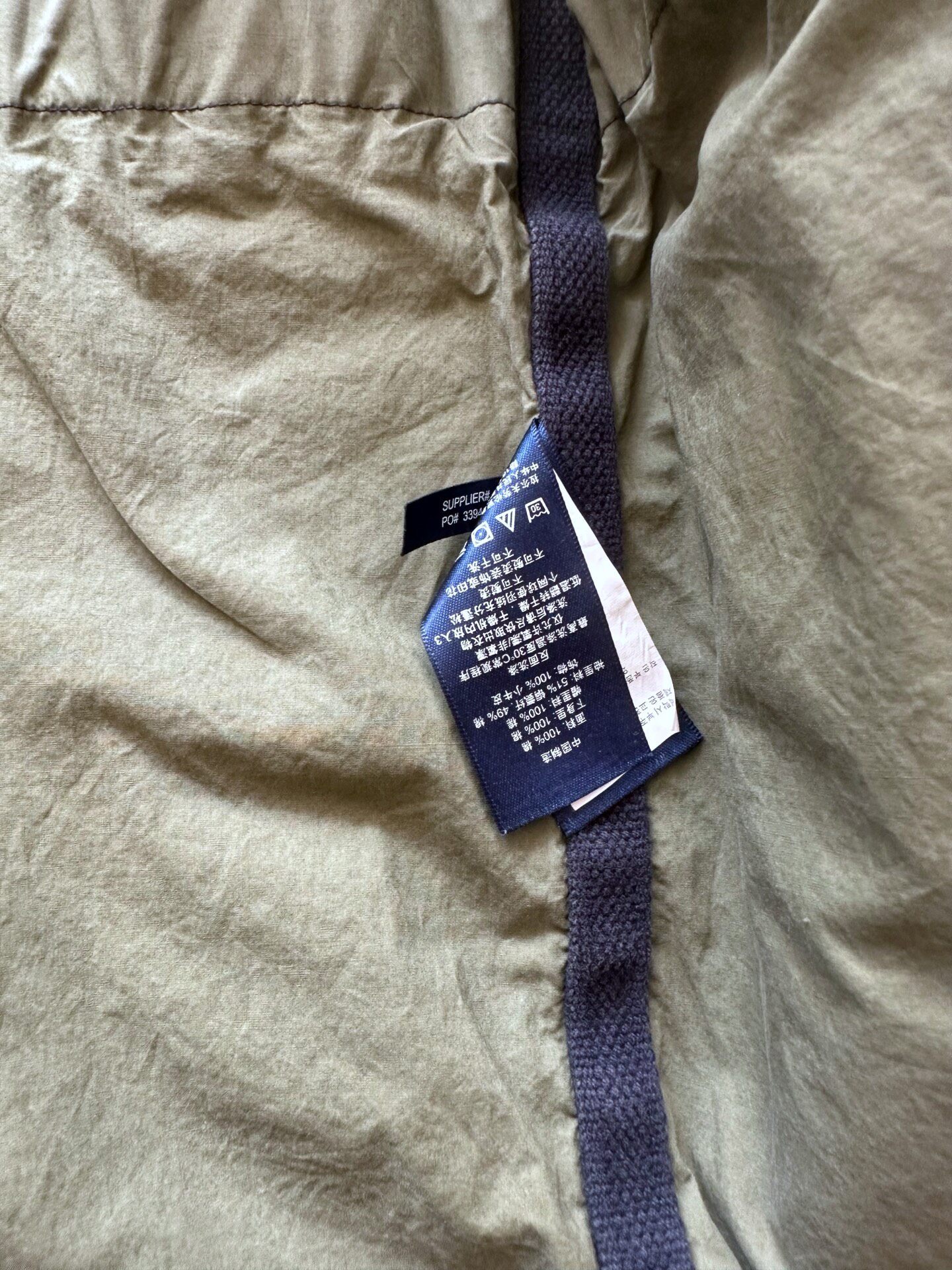Polo Ralph Lauren Washed Distressed Hooded Jacket — label
