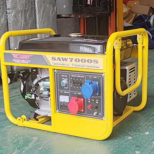德飒现货 7KW 汽油发电机组 SAW7000S 便携移动单三相汽油发电