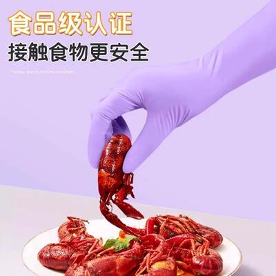 Disposable Nitrile Gloves, Food Grade, Durable for Household