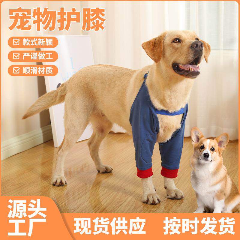 宠物护膝狗狗护肘衣大型犬外出防脏尘防舔袖前腿关节保护套短袖
