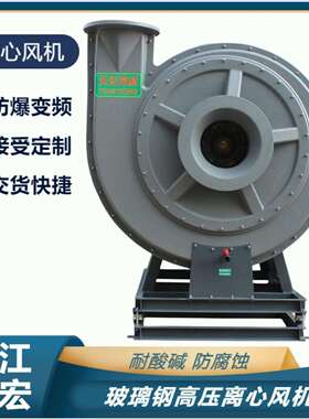 天宏玻璃钢高压离心风机防腐防爆风机BF9-19-9D联轴器传动