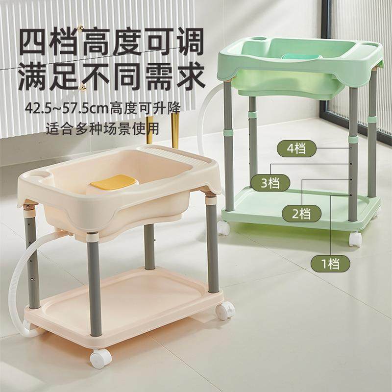 产妇家用平躺式洗头盆病人女士床边孕期老年人儿童床上月子专用