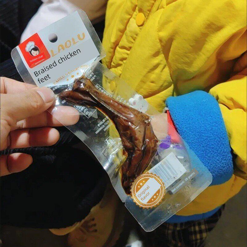 金,厨师,的老红烧鸡爪,红烧酱麻辣鸡爪,即食办公室戏剧小吃一