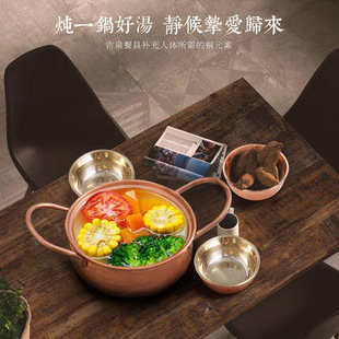 黄铜碗紫铜筷子铜调羹加厚铜勺子铜饭碗家用铜碗筷餐具厂家直供