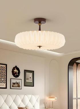 中卧室吸灯复古奶油风儿39228童房间灯创古意全光谱护房间顶书房