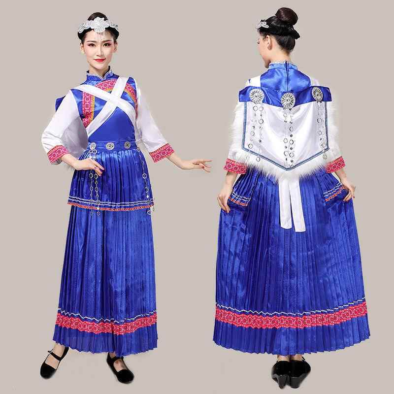正品56个少数族服成人男女装舞蹈演出服苗族壮土族家族民瑶族表演