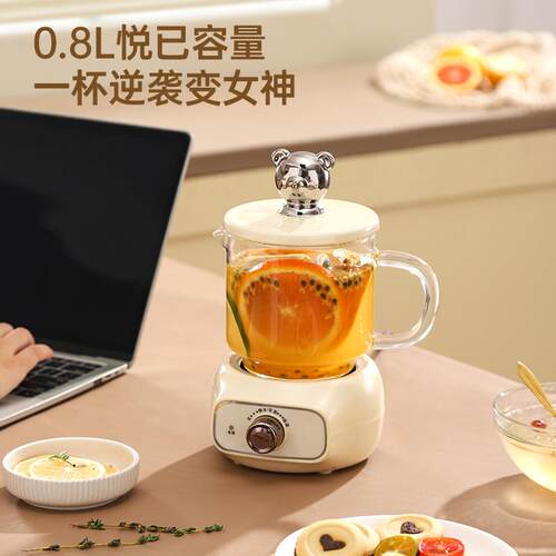 养生电炖杯 多功能办公室养生壶家用小型mini烧水花茶养生杯