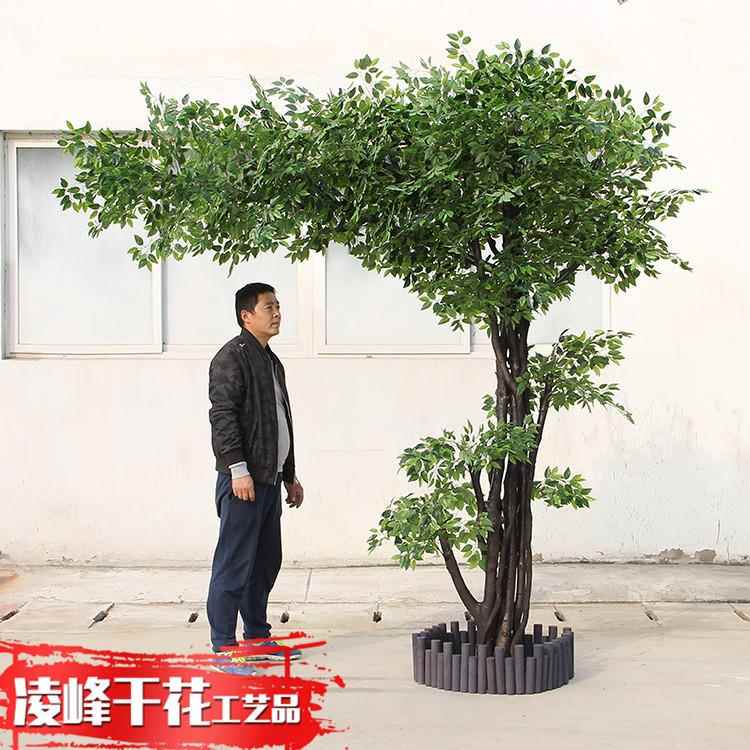 仿真榕树工厂直大型假43树销仿商真树装饰绿植店铺场公园仿造景真