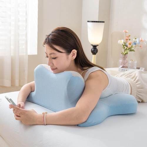 玩趴睡猫枕功能记忆棉枕头护夜颈枕慢回弹深睡床头靠垫俯多JK250