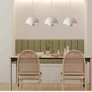 中古风法式 奶油风VP1吊灯北欧简约吧台餐厅卧室床头升降花苞吊灯