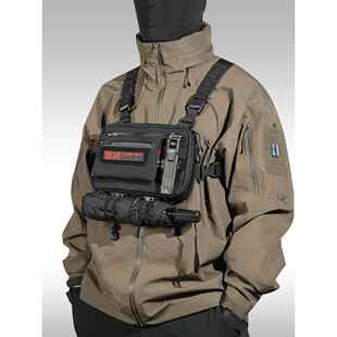 大、小景洪挂胸袋分袋配件带功能战术Molle存储扩展分袋冰斧扣