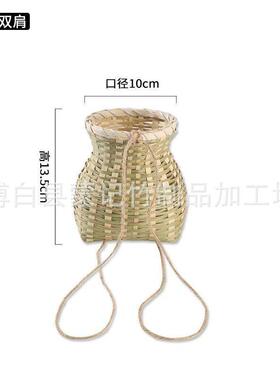 广西竹篓竹篓竹编背篓儿童竹雕