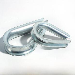 重型钢丝绳镀锌套环三角环夸口鸡心环保护套M6M20M18m34