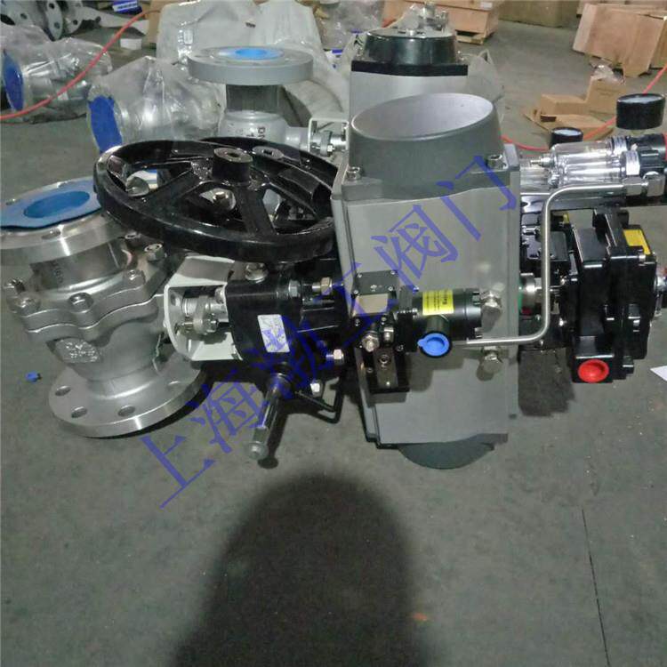 Q641Y-10RL气动法兰球阀双作用气动快开球阀DN200