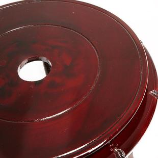 增高圆形花盆底座鱼缸花瓶酒罐香炉奇石佛像木质托盘架品摆件