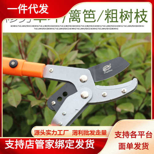 果树枝绿化花艺园林工具铝合金柄伸缩大力剪子粗枝修枝剪高枝剪刀