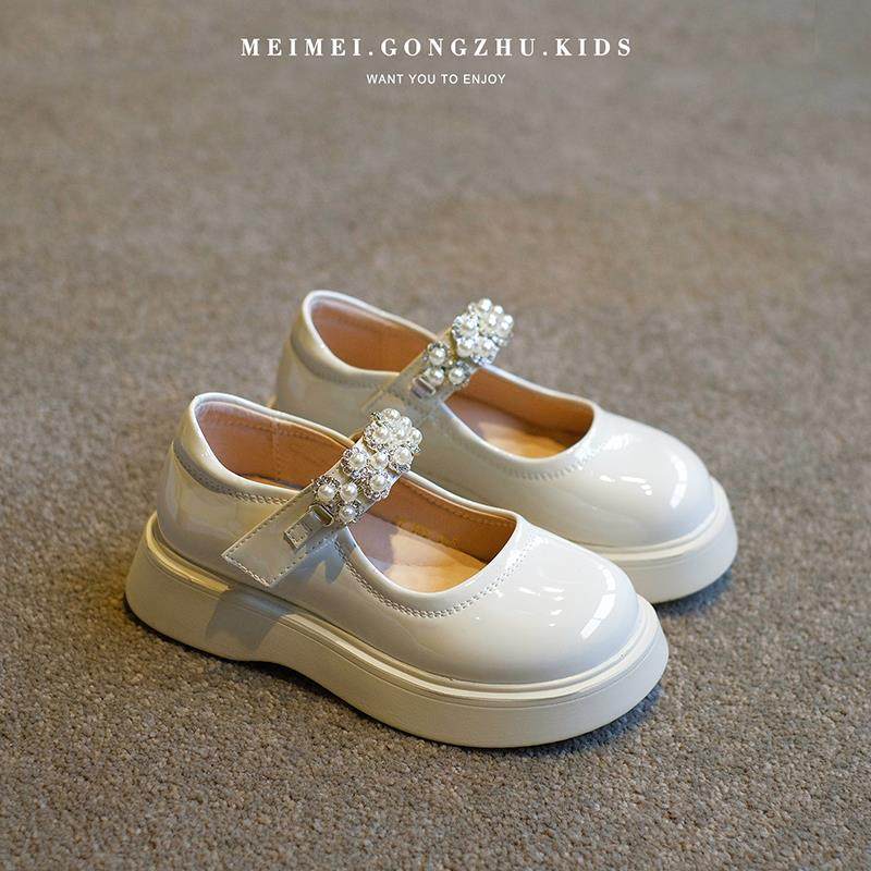 高档黑色女童季皮鞋童2025春秋新款小鞋女孩公主单鞋JK玛丽珍儿演