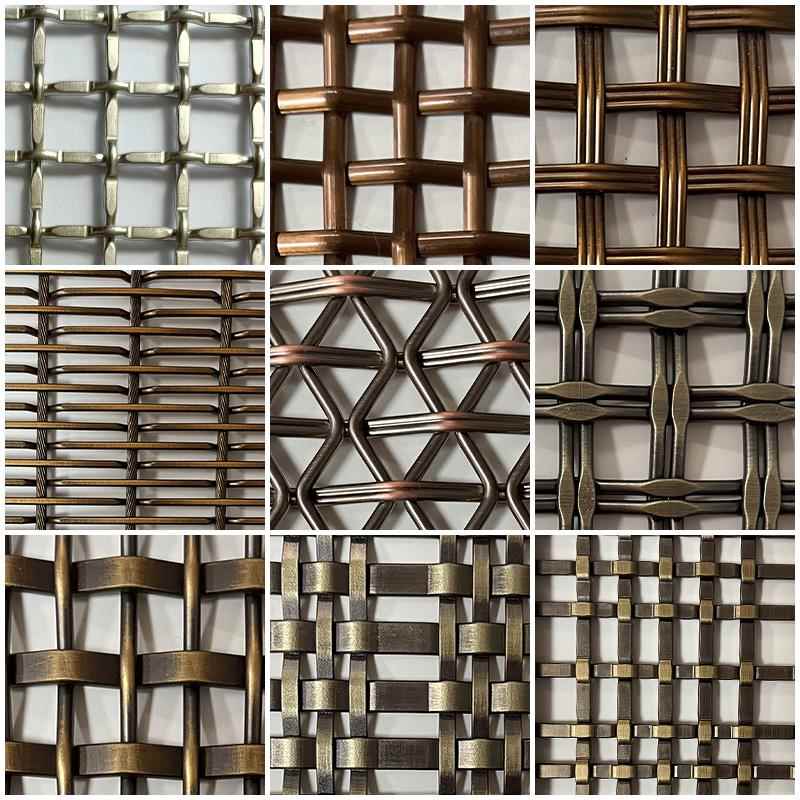 不锈钢金属装饰网适用隔断编织筛网方格菱形金属孔板可客制化金属