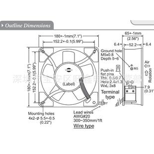 信湾SINWANMD180SFAP-12H180X180X65mm12机大尺寸柜散V96972热风