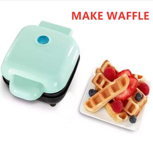 三明治早餐机 跨境新品 方形华夫饼机 WAFFLE 儿童烘焙机 MAKE