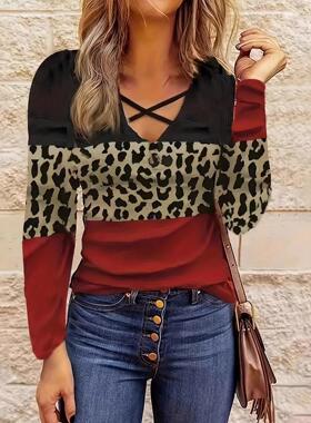 Women's patchwork collar top for women 女装拼接领上衣女士