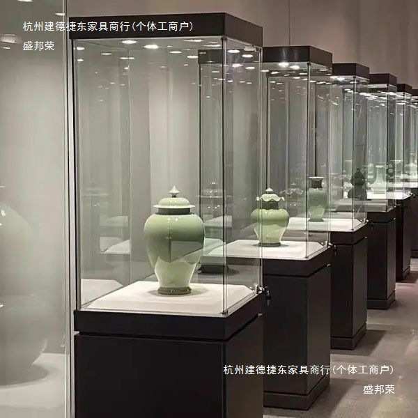 玻璃展柜博物馆柜木质珠宝首饰展览古董柜台瓷器展示产品柜台