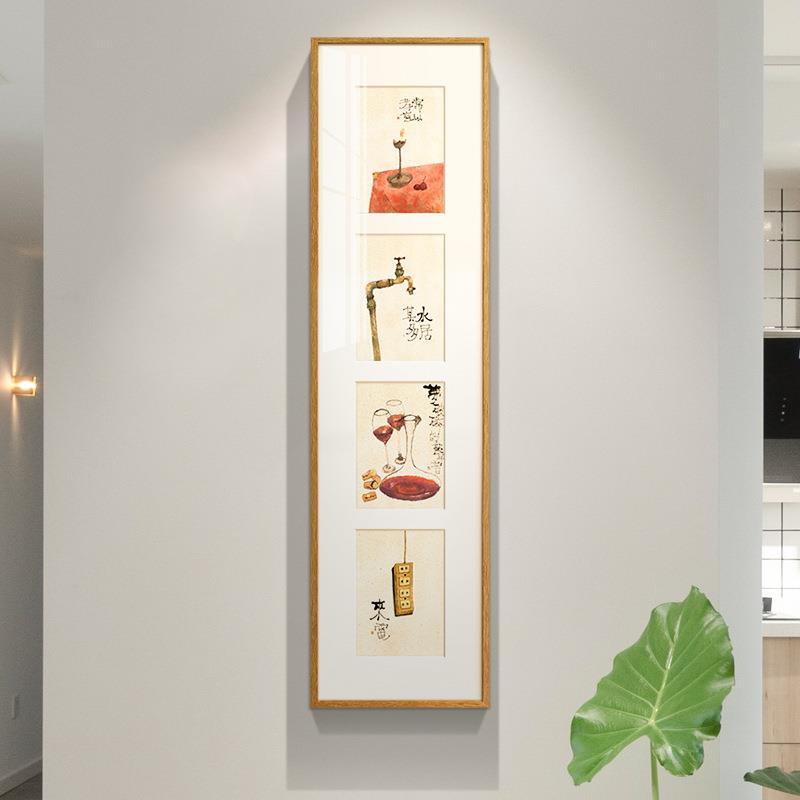 烟新横中装饰画客厅餐厅挂画实木画框火壁画复古静物版XVV式茶室