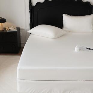 夏60支兰天丝笠纯色莱赛尔elle床垫床套季 冰丝床罩1. 保精护罩薄款