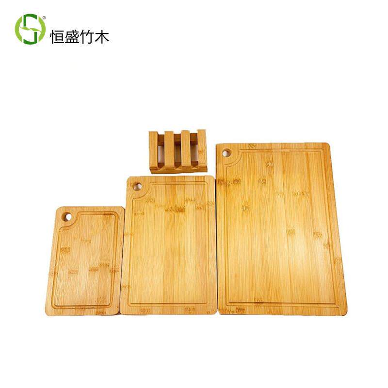 恒盛竹木砧板切菜板竹质方形易清洗家用案板家庭装套装