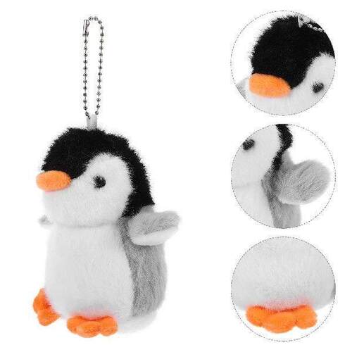 2pcs Plush Penguin Keychain Stylish Bag Hanging Charm