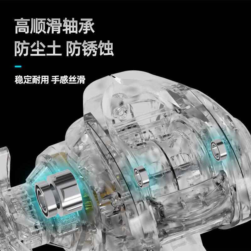 比灵斯水滴轮路亚微物泛用打黑雷强专用远投防炸线超轻鱼轮筏钓轮
