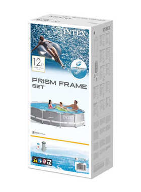 INTEX26712超大儿童游泳池成人管架戏水池366×76家庭支架游泳池