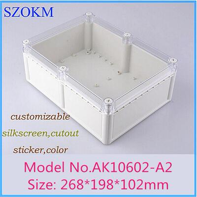 奥科姆ABS塑料仪表仪器壳体IP68户外电源防水接线盒外壳10602-A2