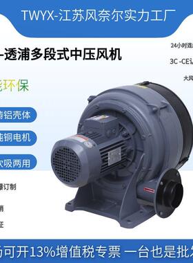 江苏风奈尔HTB100-505多段式式风机燃烧机助燃中压鼓风机风机