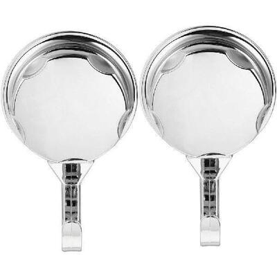 2 Pcs Towel Hooks Strong Suction Cup Wall Hanging Glass