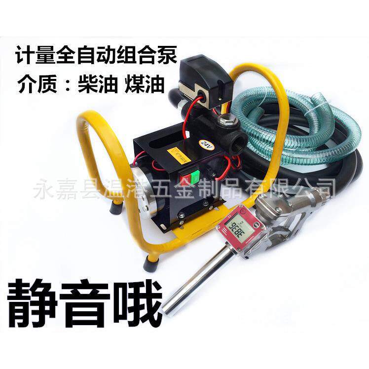 静音计量全自动组合计量加油枪泵甲醇计量加油泵(12V24V220V)