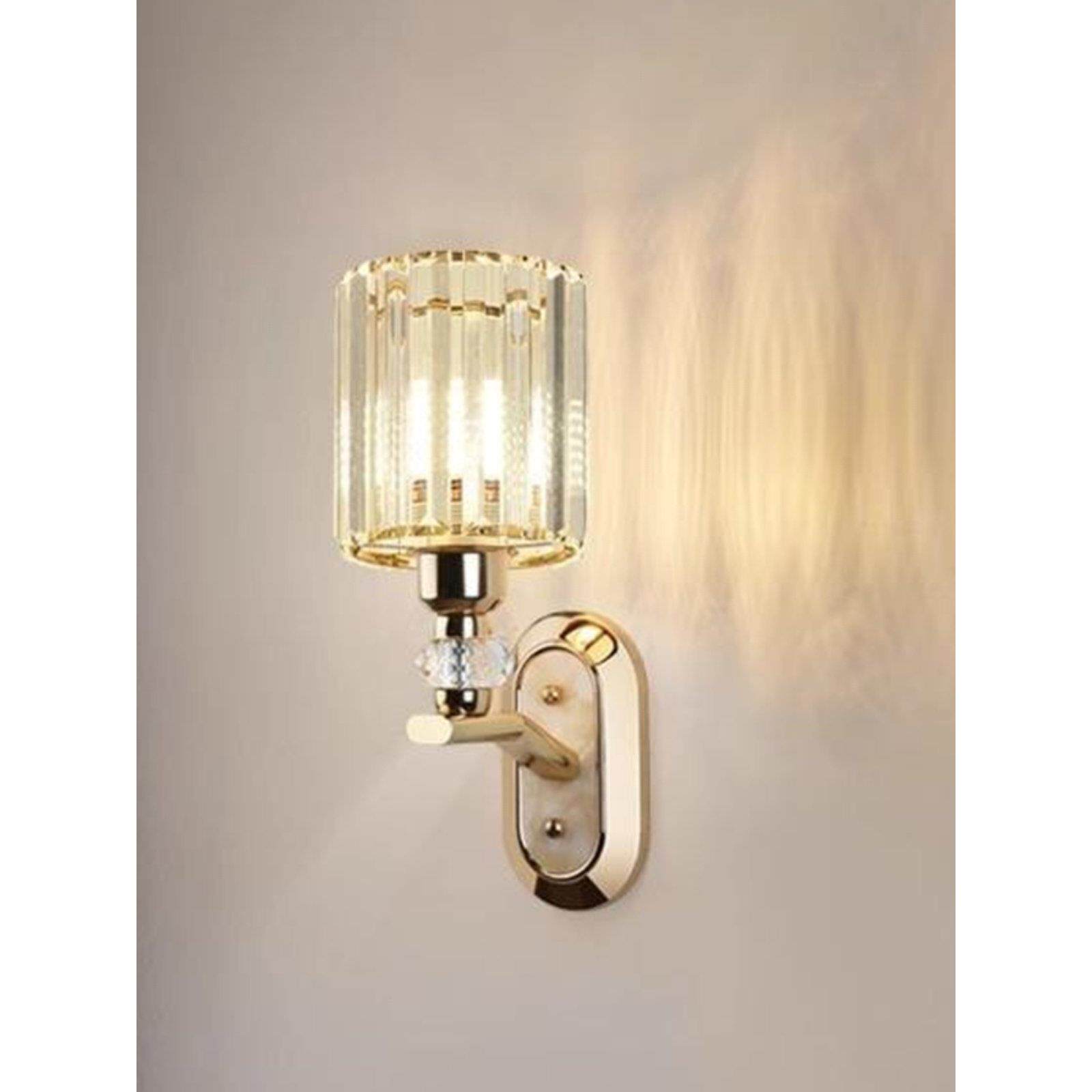 北欧现代水晶壁灯豪华个性化卧室床头灯单头客厅电视背景墙楼梯灯