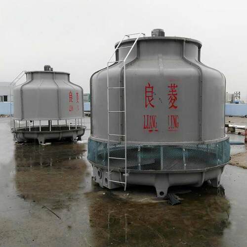 热厂家供应81000玻流璃钢冷冷却塔逆散圆形水塔冷BQF风机凉水塔