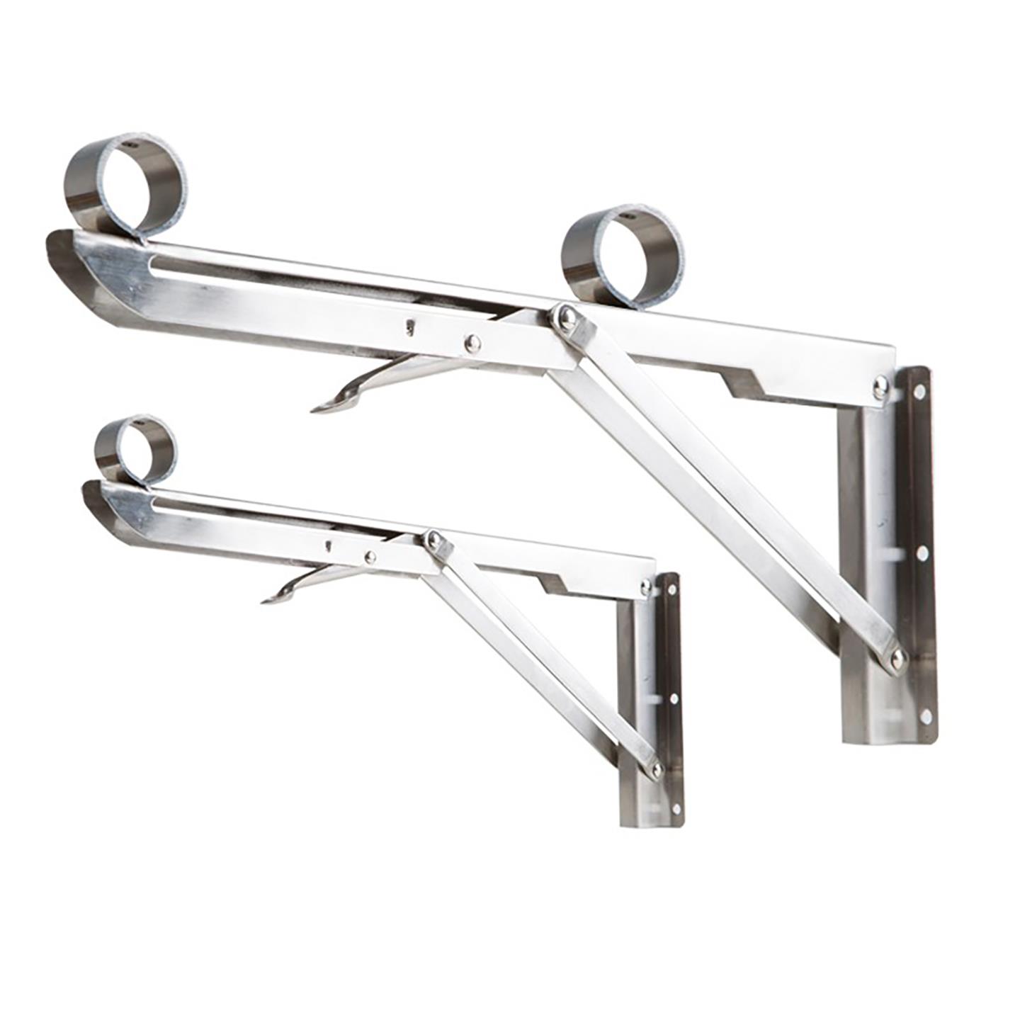 不锈钢晾衣杆支架折叠三角支撑架侧装墙壁固定式晾衣架室内外晾晒