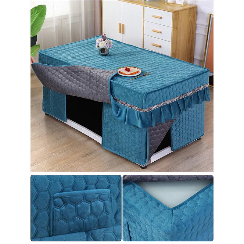 炉烤炉罩长方形电暖桌布桌桌子新款罩茶几电炉套取暖电加厚套烤火