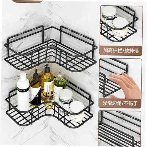 Bathroom corner rack storage Shower racks shelf No punching